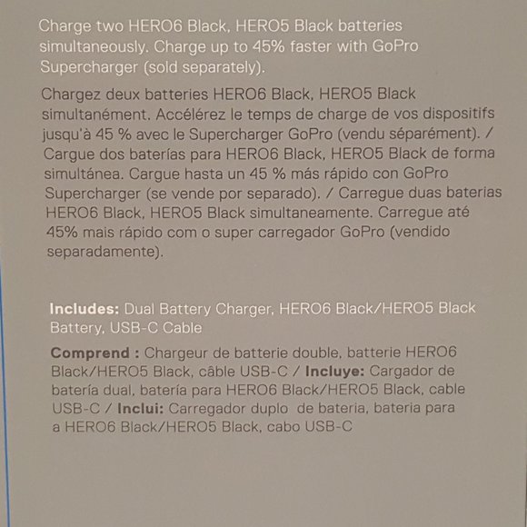 GoPro Dual Battery Charger + Battery HERO6 / 5 Black Accessory AADBD-001🆕 - Picture 3 of 7